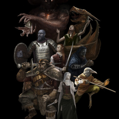 The players characters of my DND campaign