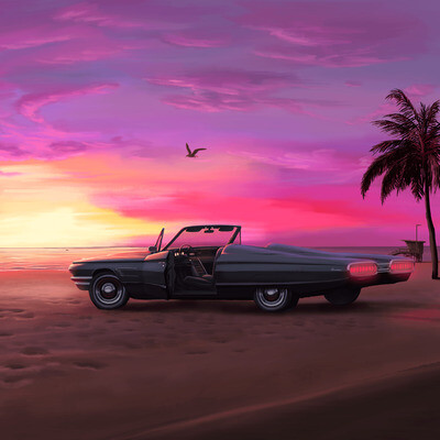 miami beach sundown