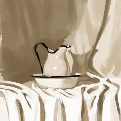 white pitcher
