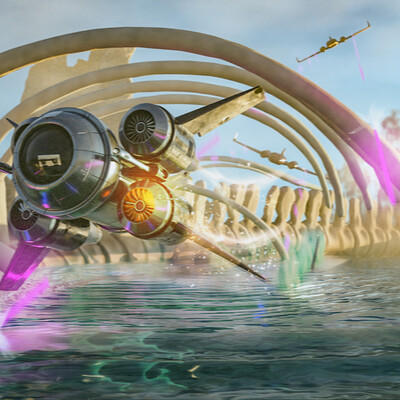 2 Helio ships are chasing Seguro's ship in the dead Sea.