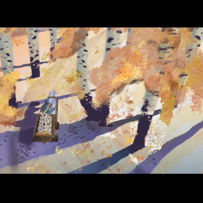 birch trees