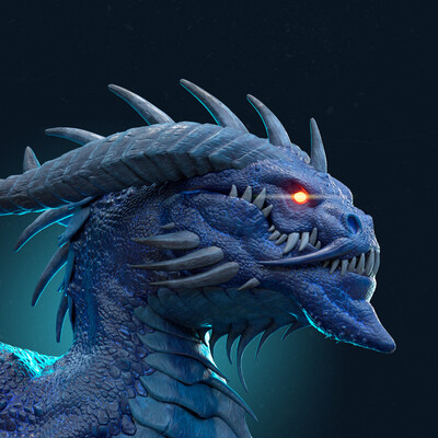 Half stone dragon