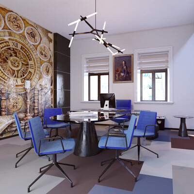 Office on red square
