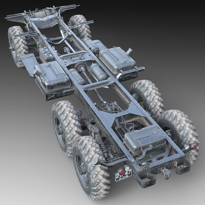 3D model ZIL-157_Frame.