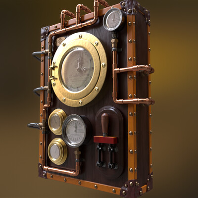 Steampunk style clock