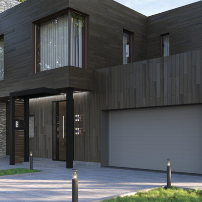 Reconstruction of the entrance group. (Residence Rublevo)