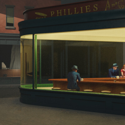 "Night owls" by Hopper