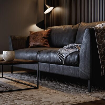 Dark living room