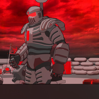 Waiting for the battle