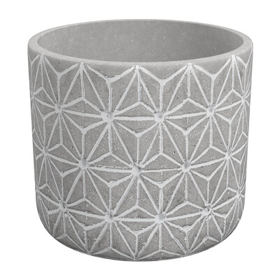 Cement pot for flowers