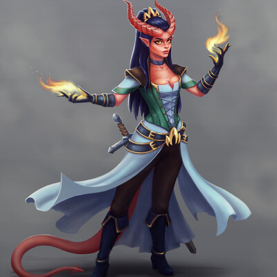 tiefling sorceress
