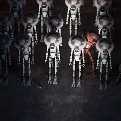 Open gates (Fan Art PIt Droids The Mandalorian)