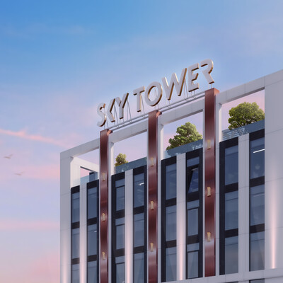 'Sky Tower' Ofice Building Archviz
