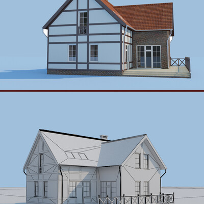 House for a cottage village.