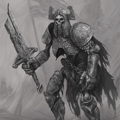 Lich-warrior guardian of the Hall of the Sleepers