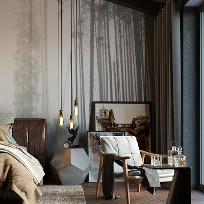 Bachelor's bedroom
