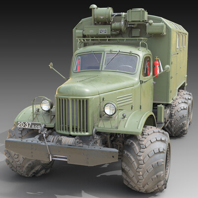 3D model ZIL-157_KUNG_Wheel Arched.