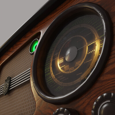 Old radio receiver