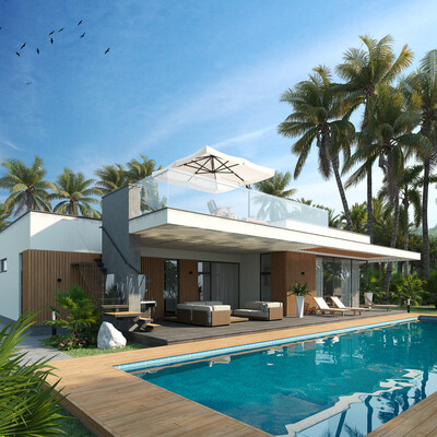 Villa with swimming pool