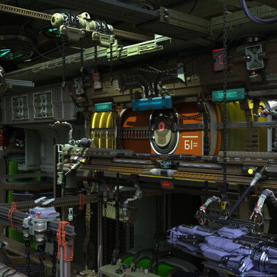 Space repair station.
