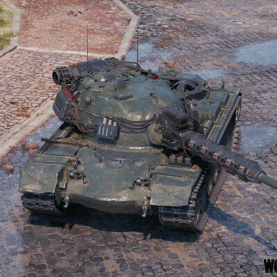 M48A5 tank with Tesla attachment