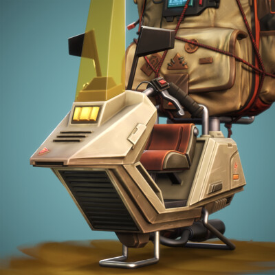 Sci-fi motorcycle