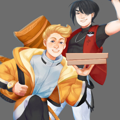 Angel-courier and demon-idol