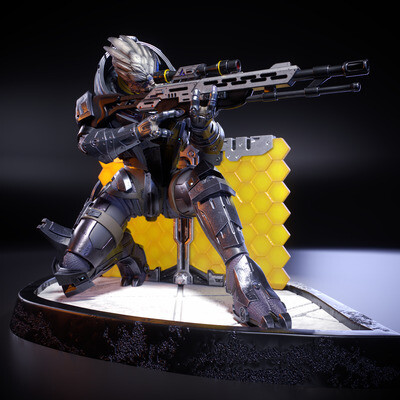 Mass Effect Fanart - Garrus Vakarian 3d print model