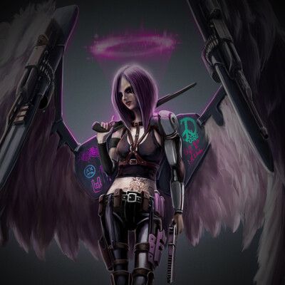 Cyberpunk Angel