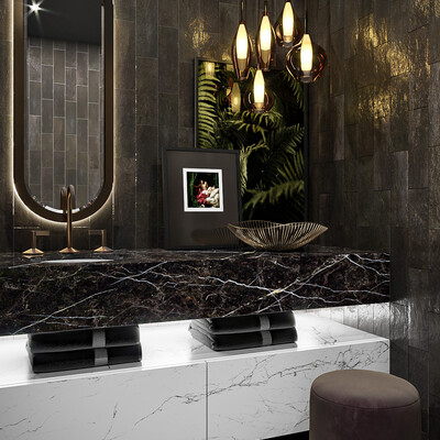 DARK BATHROOM