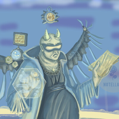 Angel, schematic, who signed a contract with a demon