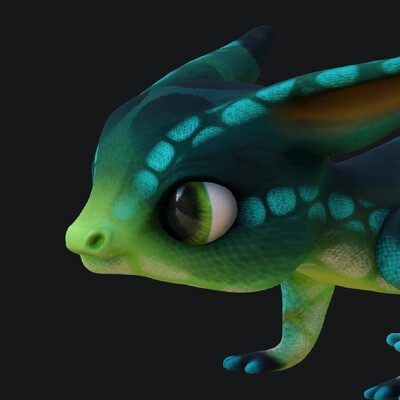 magical dinosaur lizard