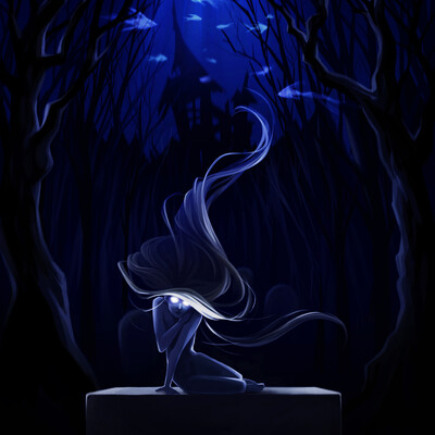 Dark underwater art
