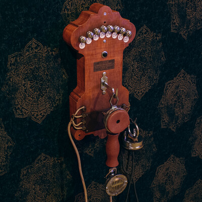 Old Telephone Apparatus Societe de Construction Electrique France, 1910