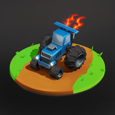 Racing tractor