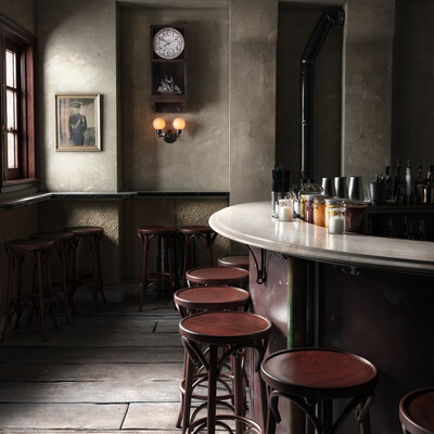 3D visualisation of brooklyn bar Maison Premiere