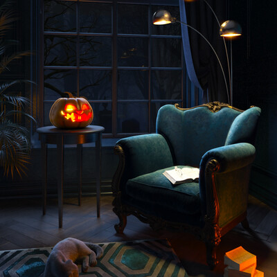 Halloween in the old mansion