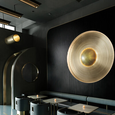Restaurant in dark colors