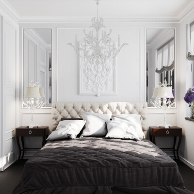 Bedroom in a classic style