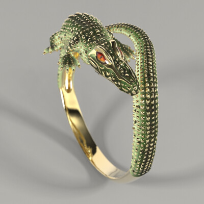 Crocodile ring