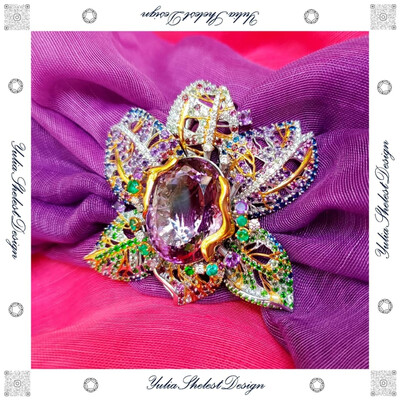 Brooch Orchid