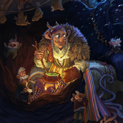 GRYLA. MYTHS OF CHRISTMAS.