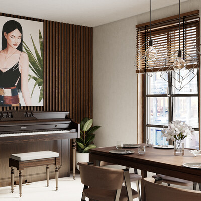 kitchen-living room