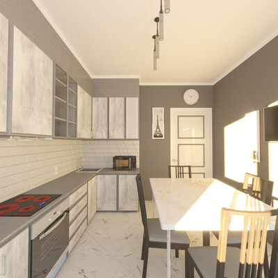 3D visualization of the kitchen
