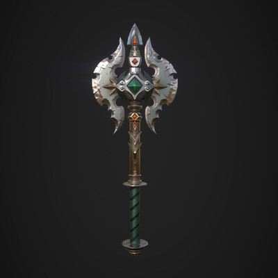 Double-bitted battle axe