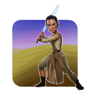 Fanart Rey from StarWars