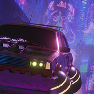 Cyberpunk Volkswagen 80-s