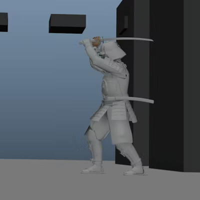 Samurai Combat Animation