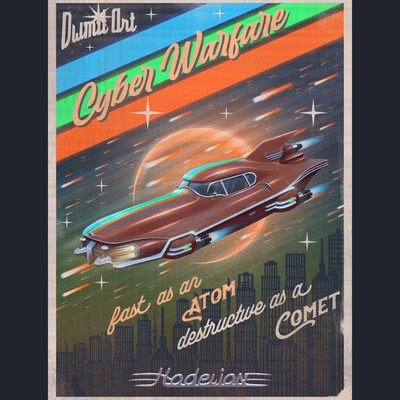 Cyber Warfare Concept Car "Hodelion Atom Comet"