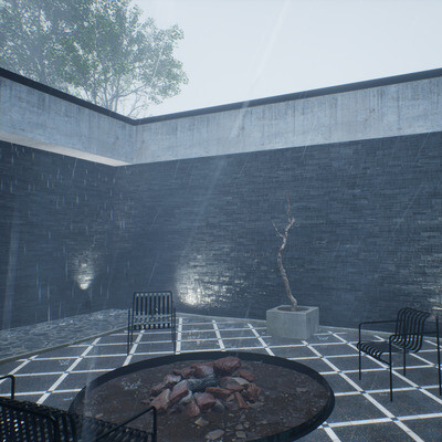COURTYARD RAIN